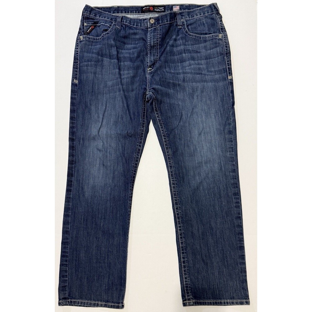 Ariat M5 FR Flame Resistant Jeans Mens 44x31 Workwear Straight Leg Denim Baggy-1